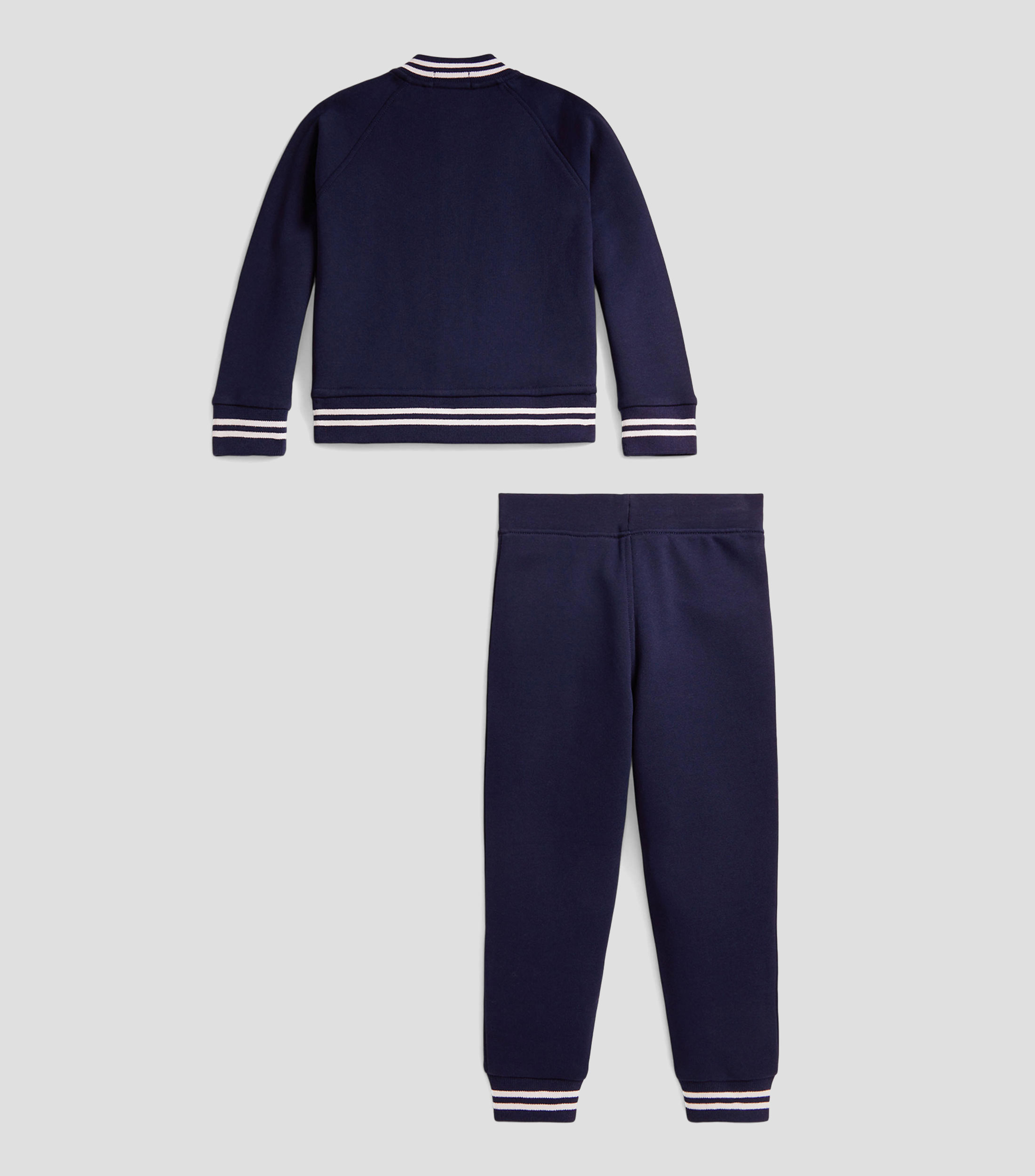Chaqueta de béisbol de felpa y pantalón jogger Bebé